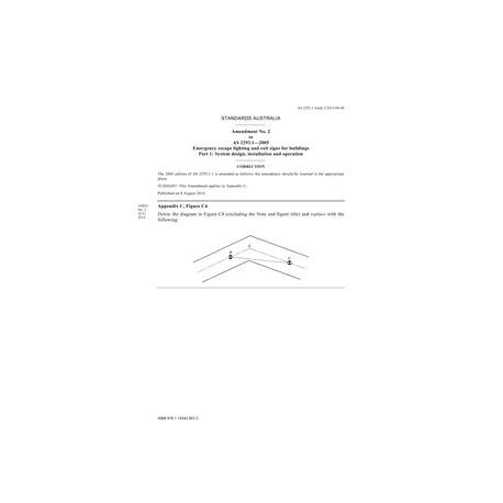 AS 2293.1-2005 Amd 2:2014                        [ Superseded ]