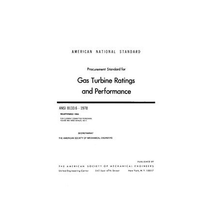 ASME B133.6-1978(R1994)